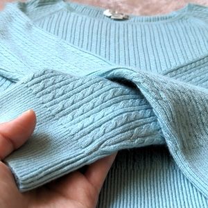 Light Blue Soft Pullover Sweater | Casual Corner